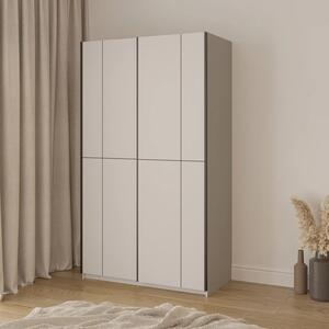 Šatníková skriňa 120 cm DEVORAH s posuvnými dverami - kašmír