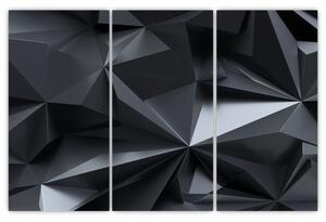Čiernobiely obraz - abstrakcie (Obraz 120x80cm)