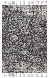 Koberec viacfarebný polyester a bavlna 150 x 230 cm orientálny so strapcami obývacia izba spálňa
