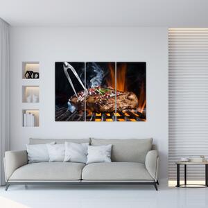 Obraz grilovanie na ohni (Obraz 120x80cm)