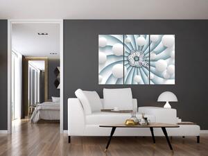 Abstraktné obraz s bielymi guľami (Obraz 120x80cm)
