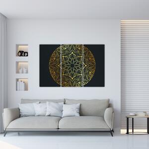 Obraz - zlatá mandala (Obraz 120x80cm)
