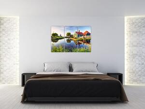 Obraz - jazero v lete (Obraz 120x80cm)