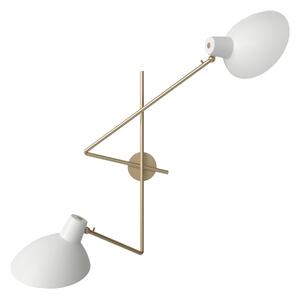 ASTEP Nástenné svietidlo VV Cinquanta Twin, Brass / White
