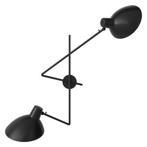 ASTEP Nástenné svietidlo VV Cinquanta Twin, Black / Black