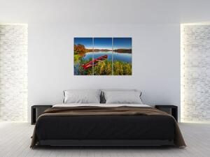 Obraz - loď na jazeru (Obraz 120x80cm)