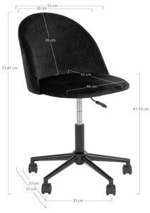 Kancelárska stolička GINIVI čierna