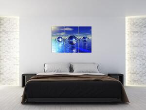 Modré gule nad vodou (Obraz 120x80cm)