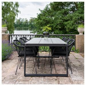 Záhradný stôl DINVIR sivá/čierna