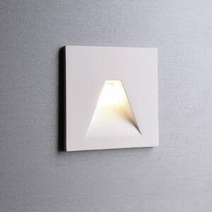LED nástenné svietidlo SET Alwaid, biele 8 x cm uhol 2 700 K, Biela / opálová, Chodba, Hliník, Moderný, Nástenné svietidlo zapustené