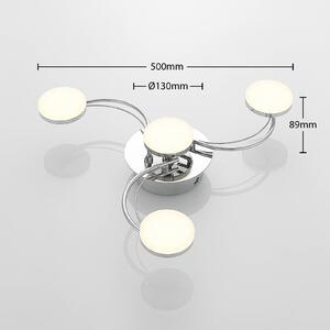 Lindby Dyln stropné LED svietidlo špirála, 4-pl