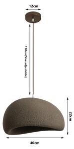 BRILAGI - Závesné svietidlo na lanku WABI SABI 1xE27/60W/230V pr. 40 cm hnedá