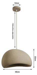 BRILAGI - Závesné svietidlo na lanku WABI SABI 1xE27/60W/230V pr. 40 cm béžová