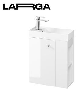 Kúpeľňová skrinka pod umývadlo Cersanit LARGA 49,2x55,1x21,5 cm biela lesk S932-110-DSM