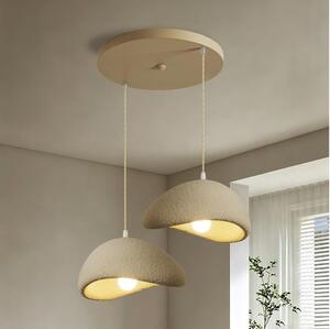 BRILAGI - Luster na lanku WABI SABI 2xE27/60W/230V béžová
