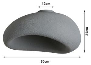 BRILAGI - Stropné svietidlo WABI SABI 1xE27/60W/230V priemer 50 cm sivé
