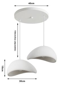 BRILAGI - Luster na lanku WABI SABI 2xE27/60W/230V biela