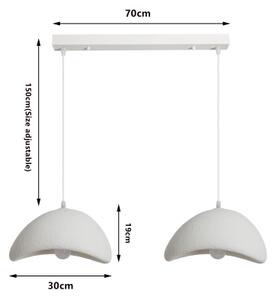 BRILAGI - Závesný luster na lane WABI SABI 2xE27/60W/230V biela