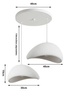BRILAGI - Závesný luster na lanku WABI SABI 2xE27/60W/230V biela