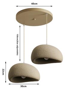 BRILAGI - Závesný luster WABI SABI na lane 2xE27/60W/230V biela
