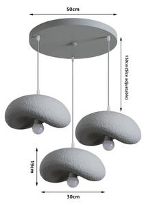 BRILAGI - Závesné svietidlo na lankách WABI SABI 3xE27/60W/230V šedá