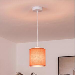 BRILAGI - LED luster na lanku NUBILA 1xE27/60W/230V priemer 14 cm biela/oranžová