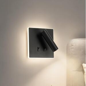 BRILAGI - LED Nástenné bodové svietidlo ZAYA DOUBLE LED/8W/230V + LED/3W čierna