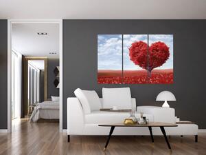 Červené srdce - obraz (Obraz 120x80cm)