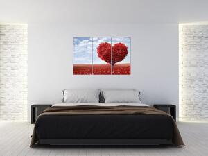 Červené srdce - obraz (Obraz 120x80cm)