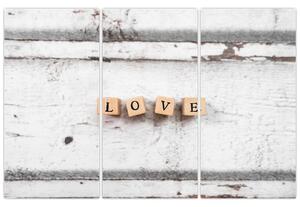 Obraz - nápis LOVE (Obraz 120x80cm)