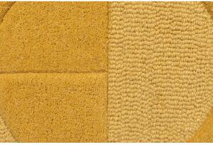 Okrovožltý vlnený koberec behúň 60x230 cm Gigi – Flair Rugs