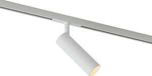 Moderný biely reflektor pre 1-fázový koľajnicový systém GU10 35mm - Slimline Uzzy