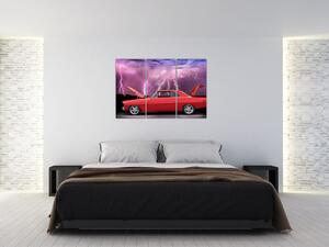 Obraz červeného auta (Obraz 120x80cm)