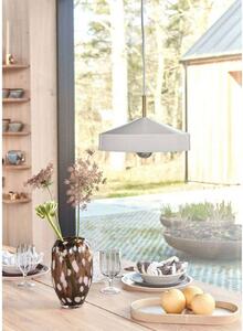 OYOY Living Design Závesné svietidlo Hat Small, biele, kovové, Biela / opálová, Obývacia izba / jedáleň, kov, Škandinávsky, Závesné svietidlo