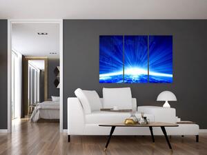 Modrý svitanie - obraz (Obraz 120x80cm)