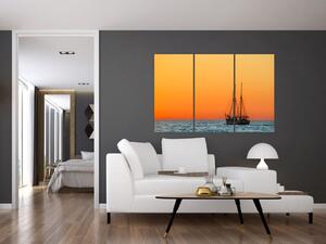 Plachetnica na mori - moderný obraz (Obraz 120x80cm)
