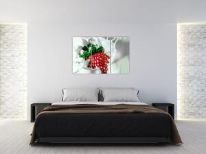 Obraz jahody v jogurte (Obraz 120x80cm)
