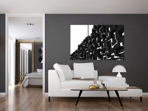 Čierne kocky - obraz na stenu (Obraz 120x80cm)