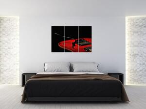 Obraz červené gitary (Obraz 120x80cm)