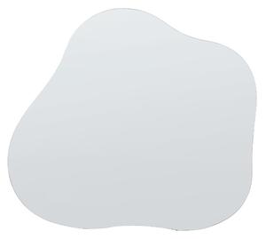 Nástenné závesné zrkadlo strieborné 50 x 55 cm dekoratívne na stenu bytový doplnok
