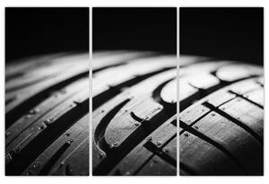 Detail pneumatiky - moderný obraz (Obraz 120x80cm)
