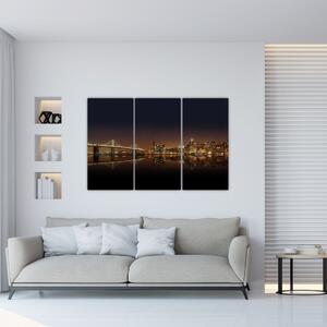 Obraz nočného mesta (Obraz 120x80cm)