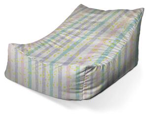Sablio Sedací vak Lounge Pruhy a bodky štetcom - 80 x 95 x 50 cm