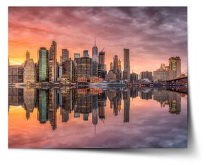 Sablio Plagát New York Západ slnka - 60x40 cm