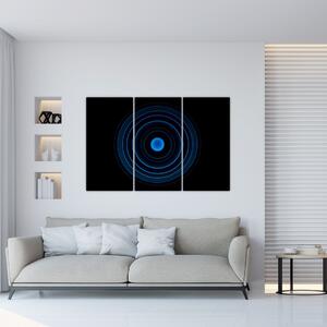 Modré kruhy - obraz (Obraz 120x80cm)