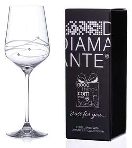 Diamante Spiral Swarovski poháre na víno 450 ml