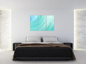 Zelenomodrý abstraktný obraz (Obraz 120x80cm)