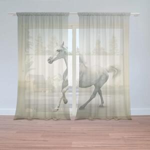 Sablio Záclony Biely kôň 2: 2ks 150x250cm