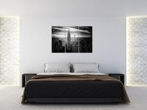 Čiernobiely obraz mesta - New York (Obraz 120x80cm)