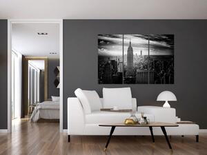 Čiernobiely obraz mesta - New York (Obraz 120x80cm)